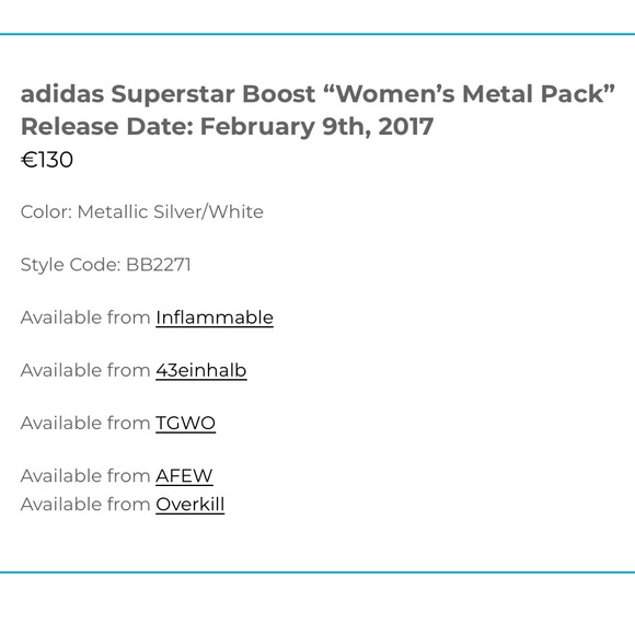 Adidas Superstar Boost “Women’s Metal Pack” | 8 - Picture 10 of 10